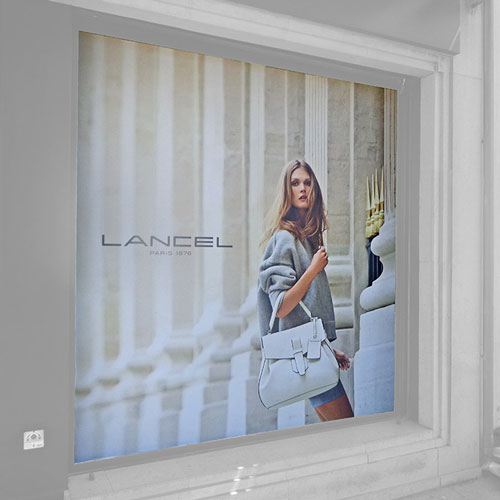 Lancel Store Window Dressing